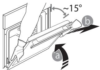 HOTPOINT MS3734IXHA - REMOVING AND REFITTING THE DOOR - 3