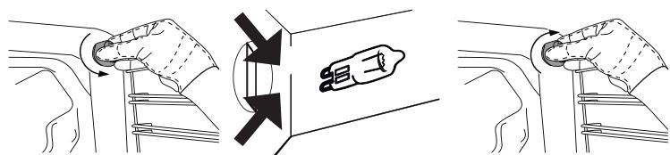 HOTPOINT MS3734IXHA - SUBSTITUIR A LÄMPADA - 1