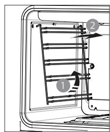 HOTPOINT MS3734IXHA - REMOVING AND REFITTING THE SHELF GUIDES - 2