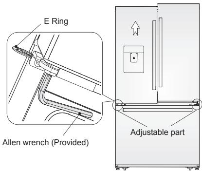 AEG RMB86321NX - Adjusting the doors - 1