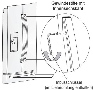 AEG RMB86321NX - Einstellen des Turgriffs - 1