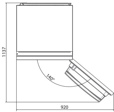 HAIER HDW1620DNPD  -  HDW1620CNPK - Espace requis - 1