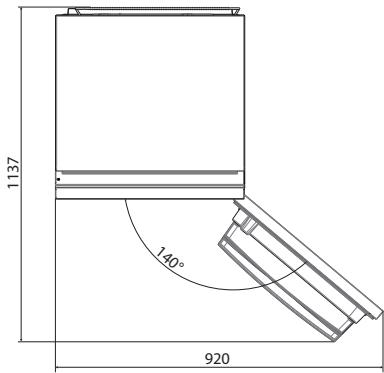 HAIER HDW1620DNPD  -  HDW1620CNPK - Benodigde ruimte - 1