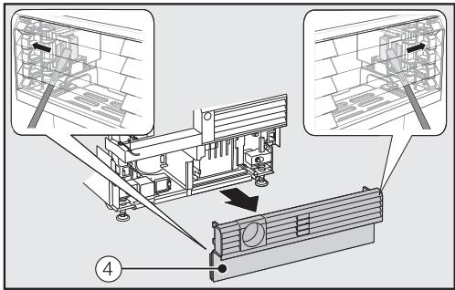 MIELE KF 2912 Vi - Pushing the appliance into the niche - 1