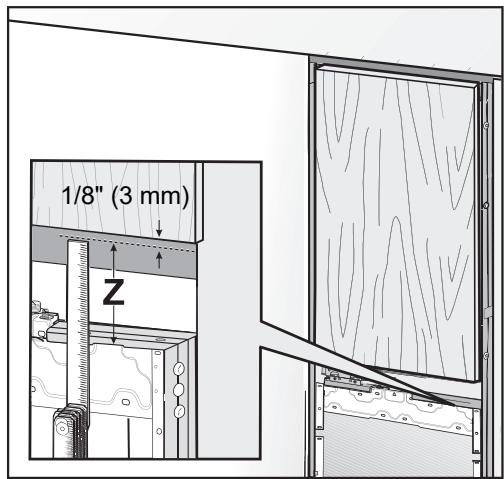 MIELE KF 2912 Vi - Preparing the cabinet fronts - 19
