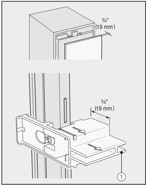 MIELE KF 2912 Vi - Aligning the refrigeration appliance - 1