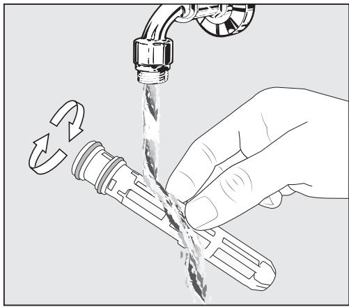 MIELE KF 2912 Vi - Cleaning the water filter (IntensiveClear 2.0 mesh filter) (see "Optional accessories") - 3