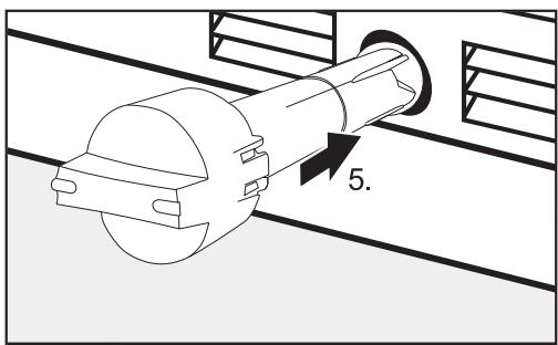 MIELE KF 2912 Vi - Cleaning the water filter (IntensiveClear 2.0 mesh filter) (see "Optional accessories") - 5