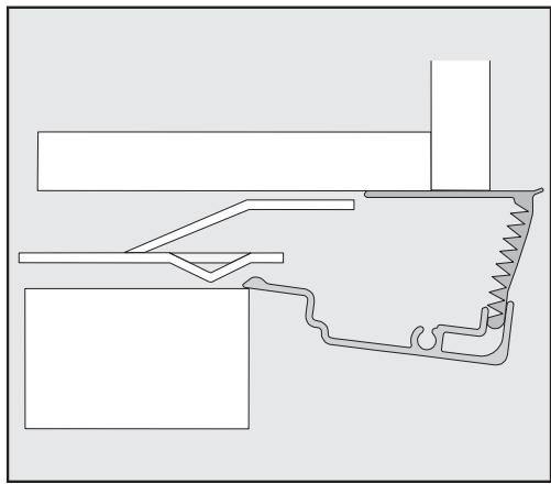 MIELE KF 2912 Vi - Mounting the retaining brackets - 10