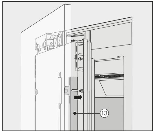 MIELE F 2412 Vi - Securing and aligning the cabinet front - 3