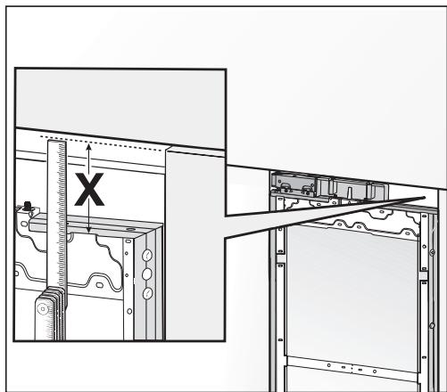 MIELE F 2412 Vi - Preparing the cabinet fronts - 3