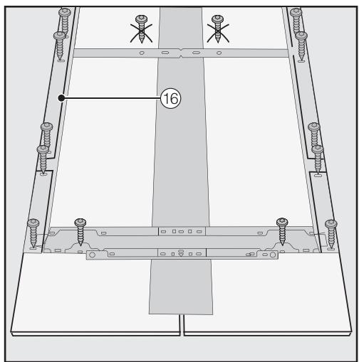 MIELE F 2412 Vi - Preparing the cabinet fronts - 10