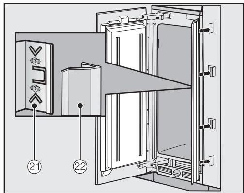 MIELE F 2412 Vi - Mounting the cover in a side-by-side combination - 5