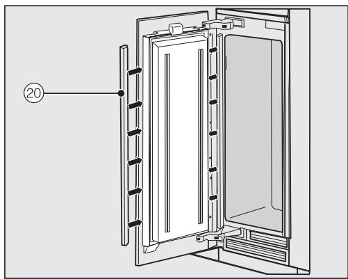 MIELE F 2412 Vi - Mounting the cover in a side-by-side combination - 2
