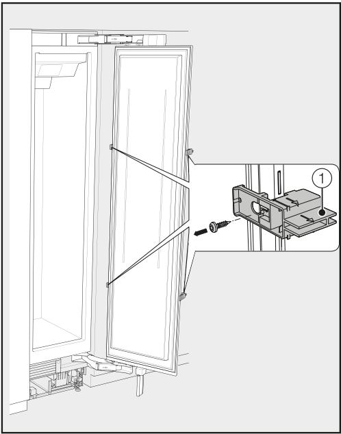 MIELE F 2412 Vi - Preparing the cabinet fronts - 1