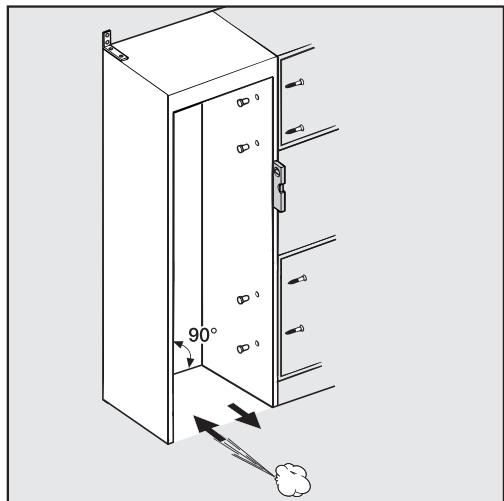 MIELE F 2412 Vi - Aligning the installation niche - 1
