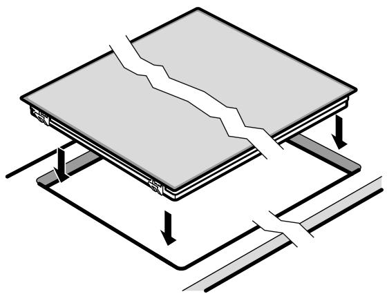 SIEMENS PQ211KA00  -  PQ521KA00 - Mise en place de la table de cuisson - 1