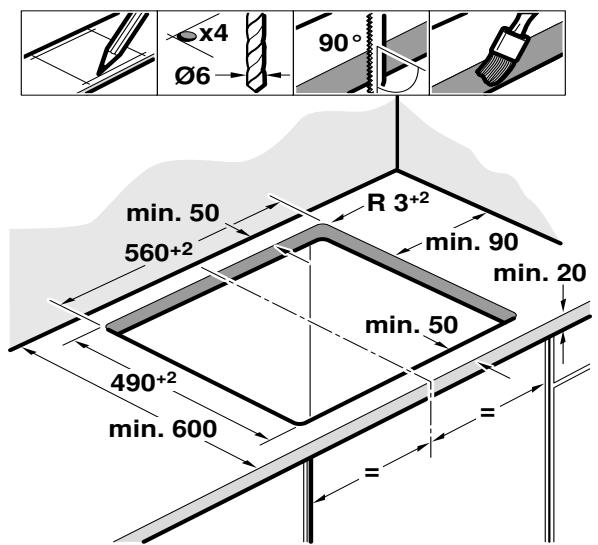 SIEMENS PQ211KA00  -  PQ521KA00 - Préparation du meuble - 1