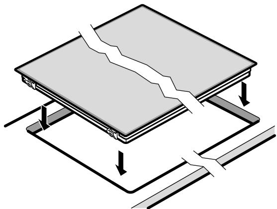 SIEMENS PQ211KA00  -  PQ521KA00 - Kookplaat inbrengen - 1