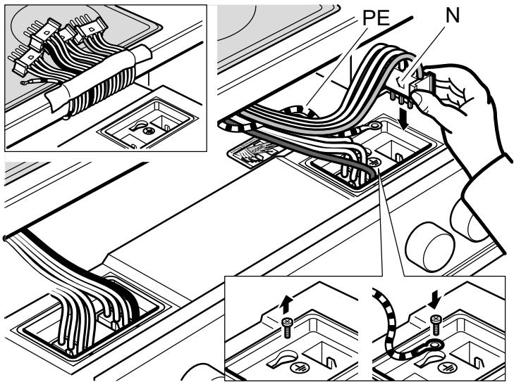 SIEMENS PQ211KA00  -  PQ521KA00 - Raccordement de la table de cuisson - 1