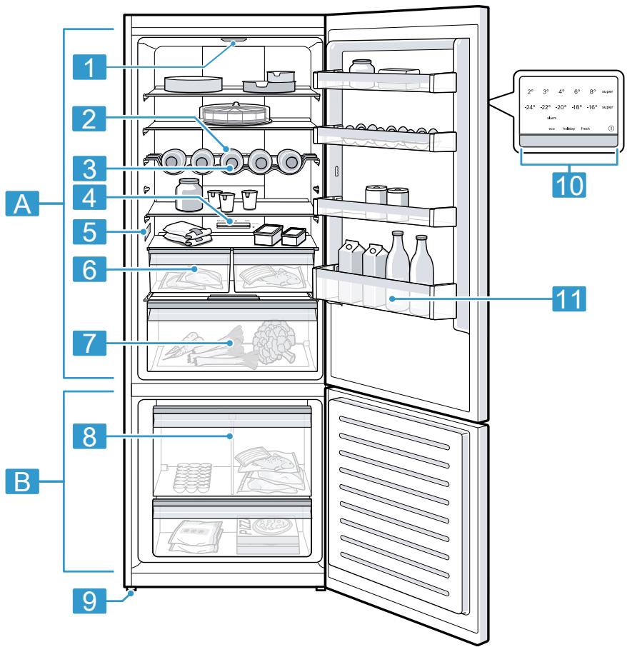 BOSCH KGN56XWEA - Fridge-freezer - 1