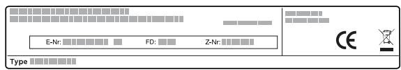 SIEMENS BF523LMS0 - BF523LMB3 - Numéro de produit (E-Nr) et numéro de fabrication (FD) - 1