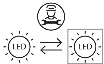 VALBERG CNF 270 F W625C  -  CNF 270 F W625C2 - Remplacement de l'ampoule d'éclairage - 1