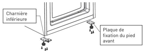 VALBERG CNF 270 F W625C  -  CNF 270 F W625C2 - REMARQUE : Lorsque vous retirez la porte, voirlez à ce que la rondelle située entre la charnière centrale et le bas de la porte du congélateur ne se perde pas. - 4