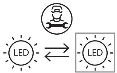 VALBERG CNF 270 F W625C  -  CNF 270 F W625C2 - Replacing the light bulb - 1