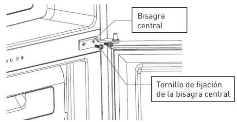 VALBERG CNF 270 F W625C  -  CNF 270 F W625C2 - AVISO: Cuando retire la puerta, procure que la arandela situada entre la bisagra central y la parte inferior de la puerta del congelador no se pierda. - 1
