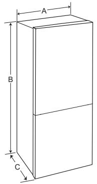 LG GCD5711PS  -  GCD5711PS - Dimensions et dégagements - 1