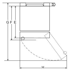 LG GCD5711PS  -  GCD5711PS - Dimensions and Clearances - 2
