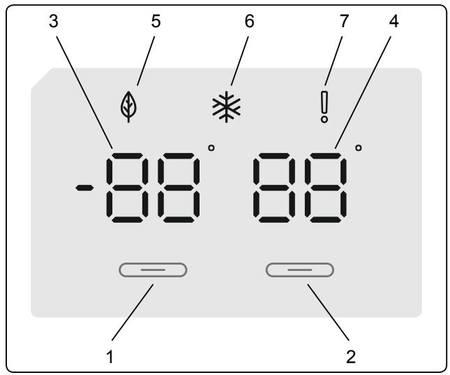VALBERG CNF 330 F W701T  -  CNF 330 F W701T - Panneau d'affichage et de commande - 1