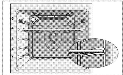 BEKO BIE25300X - Polohy prihradek (pro modely s draténou mrizkou) - 1
