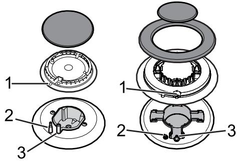 SMEG B901GMXI9 - Correct positioning of the flame-spreader crowns and burner caps - 1