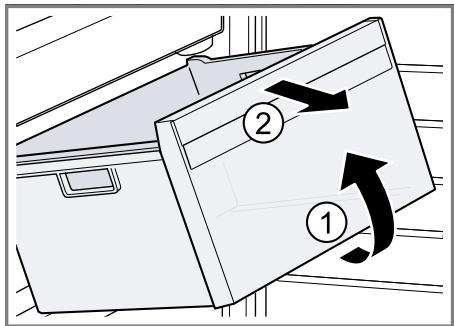 BOSCH KIN86SFE0 - KIN86SFE0-B - Removing the frozen food container - 1