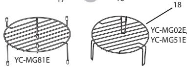 SHARP YC-MS02EW - Never touch the grill when it is hot. - 4