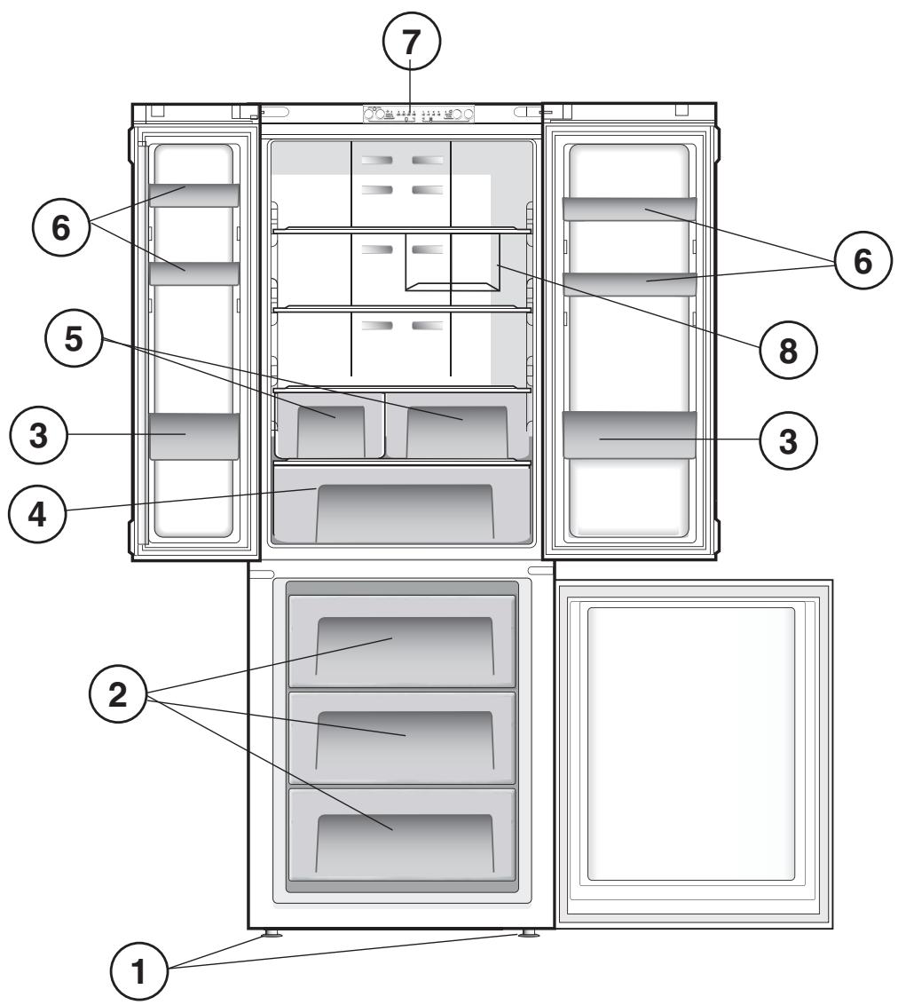 HOTPOINT E3D AAA X  -  E3D AAA X - Panoul de control - 1
