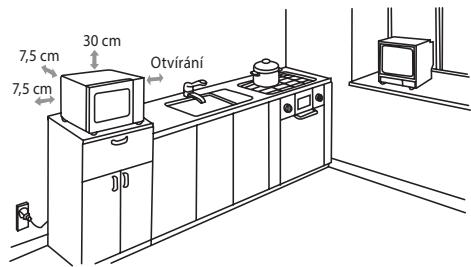 ECG MTM 2073 GWE - Mezi troubou a nejblizsi zdi musi byt minimalni vzdalenost 7,5cm. Alesponjnea strana musi byt volna. - 1