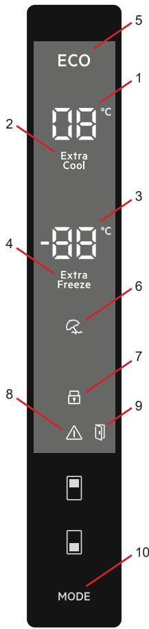 AEG RCB646E3MB - RCB646E3MX - RCB646E3MB - Displej a ovladací panel - 1