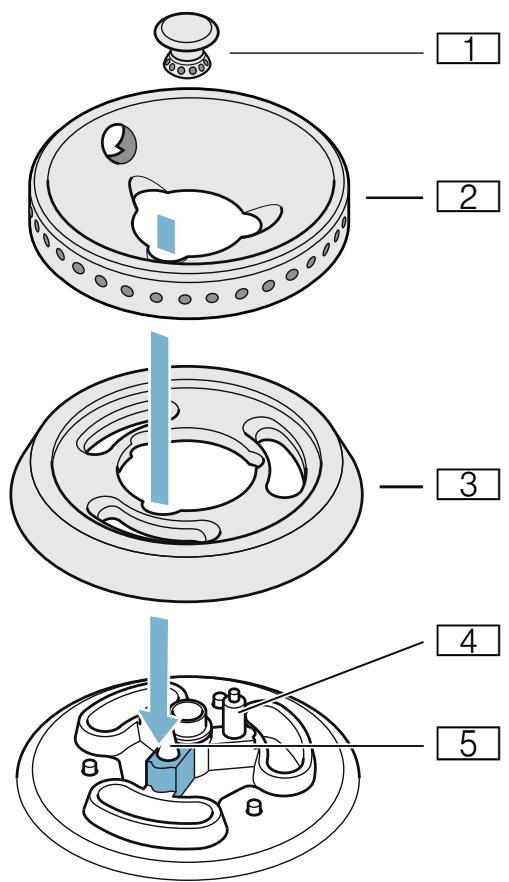 GAGGENAU CG492211  -  CG492211 - Onderdelen van de brander - 1