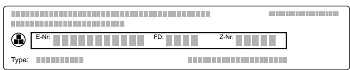 GAGGENAU CG492211  -  CG492211 - E-nummer en FD-nummer - 1