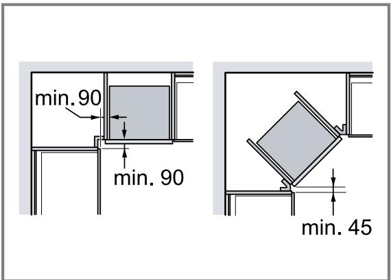 SIEMENS CM485AGB0 - Installation dans un angle - 1