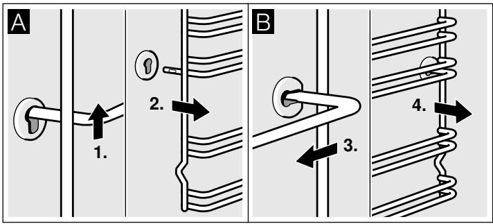 SIEMENS HX5P00D50 - Décrocher les supports - 1