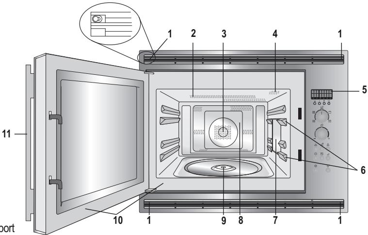 ZANUSSI ZBC40440XA - VUE d'ensemble de l'appareil FOUR micro-ondes et accessoires - 1
