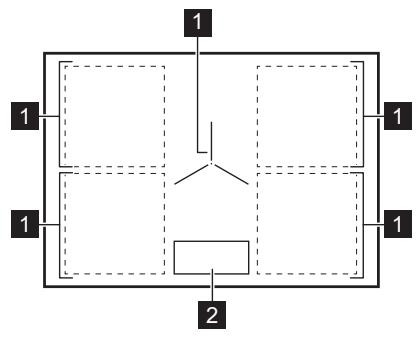 ELECTROLUX EIV84550  -  EIV84550 - Disposition de las zonas de coccción - 1