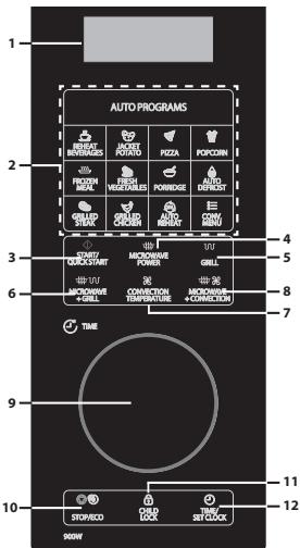 SHARP YC-PC284AE-S - YC-PC284AE-S - BEDIENFELD - 1