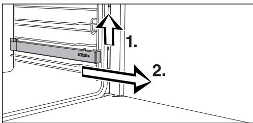 MIELE DGC 7540 HC Pro  -  DGC 7540 HC Pro - Monter et démonter les rails coulissants flexiclips - 3
