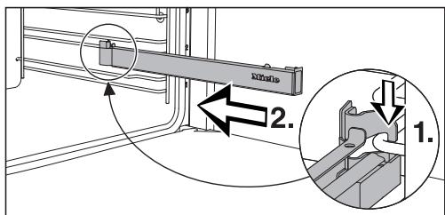 MIELE DGC 7540 HC Pro  -  DGC 7540 HC Pro - Monter et démonter les rails coulissants flexiclips - 1
