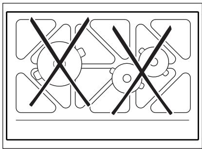 AEG IKE85651FB  -  IKE85651IB - Posizioni errate delle pentole - 1